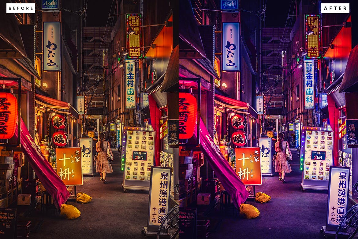 赛博朋克风格照片 Lightroom 预设 Cyberpunk Lightroom Presets-4 赛博朋克风格照片 Lightroom 预设 Cyberpunk Lightroom Presets