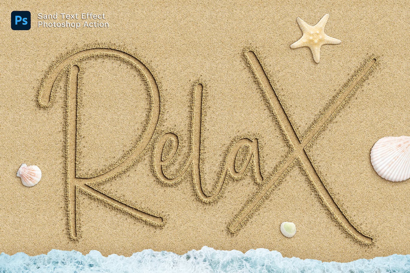 沙画效果Photoshop动作 Sand Effect Photoshop Action-5 沙画效果Photoshop动作 Sand Effect Photoshop Action