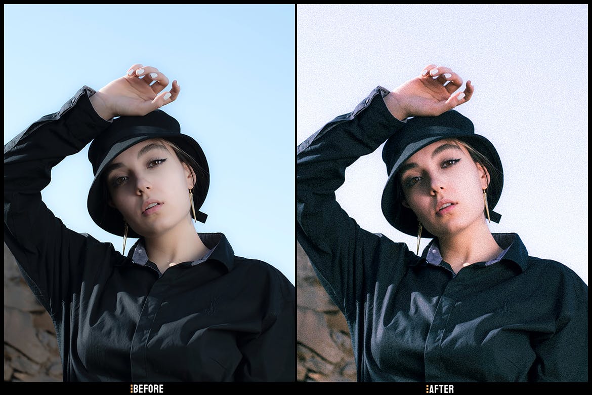 颗粒感复古照片效果LR预设 Grainy Vintage – Desktop and Mobile Presets