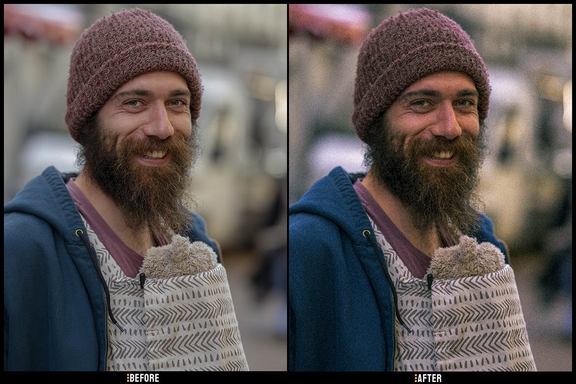 颗粒感复古照片效果LR预设 Grainy Vintage – Desktop and Mobile Presets