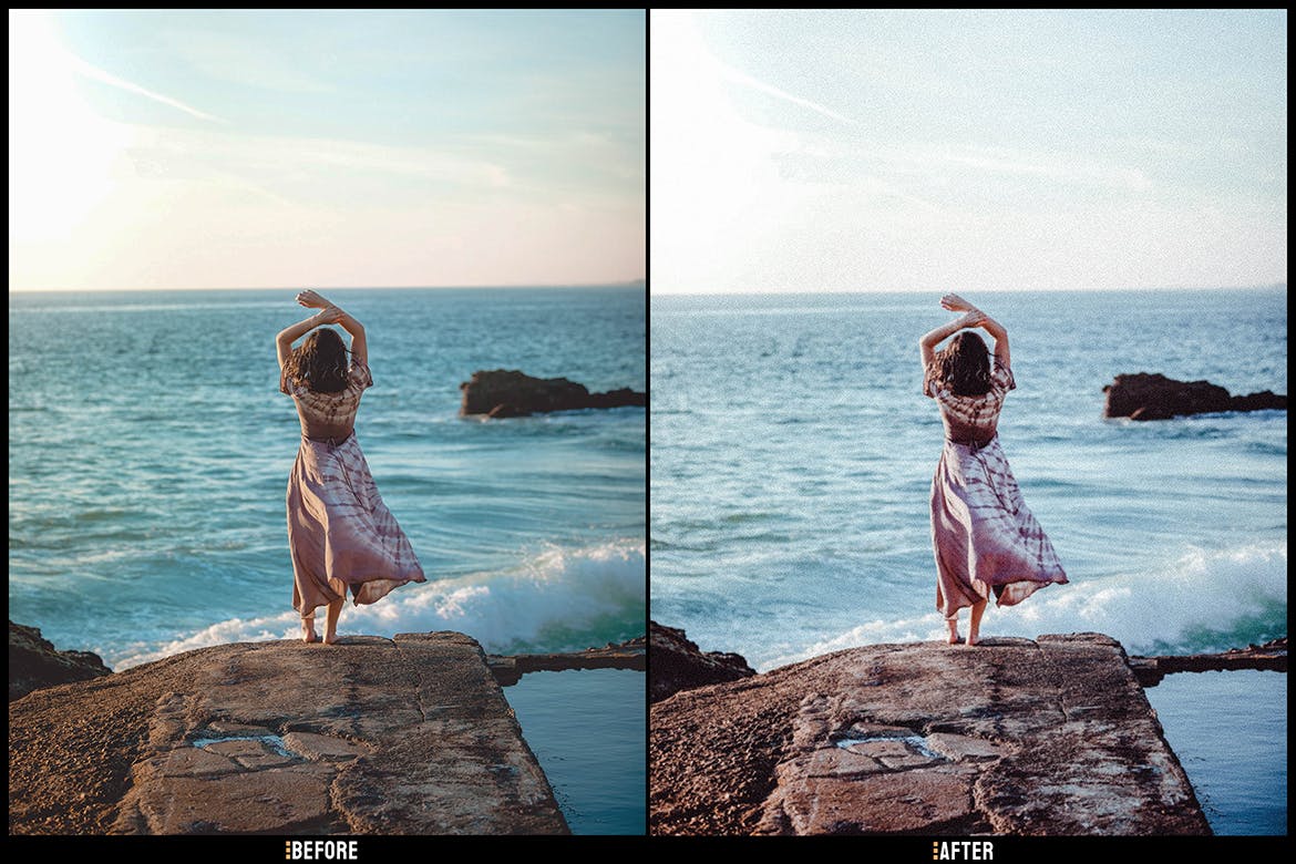 颗粒感复古照片效果LR预设 Grainy Vintage – Desktop and Mobile Presets