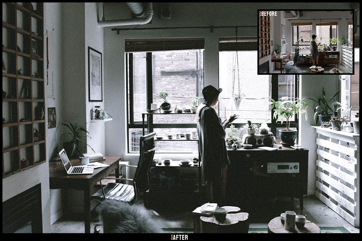 颗粒感复古照片效果LR预设 Grainy Vintage – Desktop and Mobile Presets