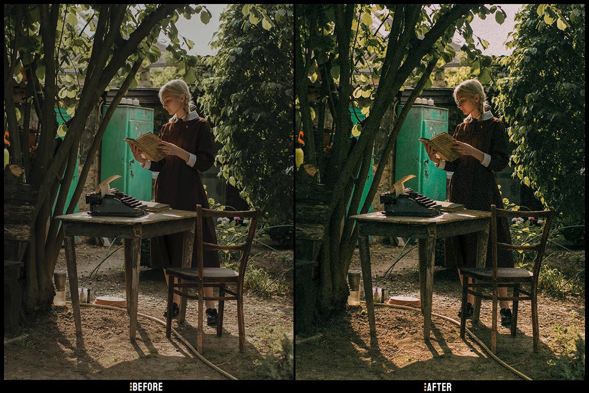 颗粒感复古照片效果LR预设 Grainy Vintage – Desktop and Mobile Presets