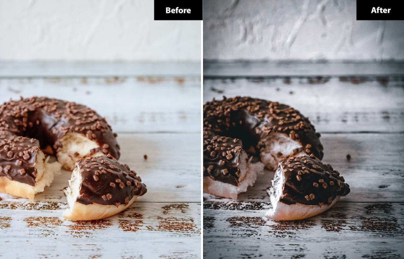 6 个美食摄影调色滤镜 Lightroom 和 Photoshop 预设 6 Cinnamon Lightroom and Photoshop Presets