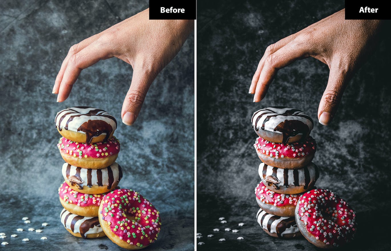 6 个美食摄影调色滤镜 Lightroom 和 Photoshop 预设 6 Cinnamon Lightroom and Photoshop Presets