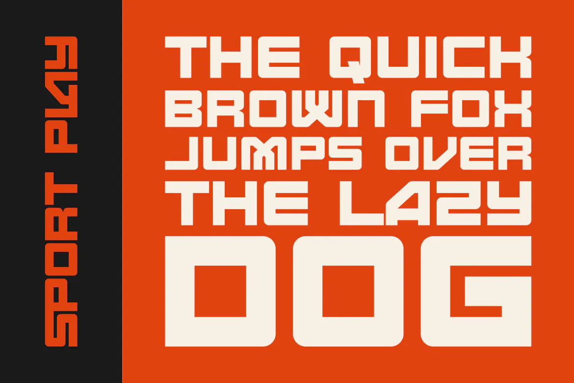 大胆而真实无衬线体运动装饰字体 Sport Play - Sans Serif Sport Display Font第2张-皮玩部落 大胆而真实无衬线体运动装饰字体 Sport Play - Sans Serif Sport Display Font