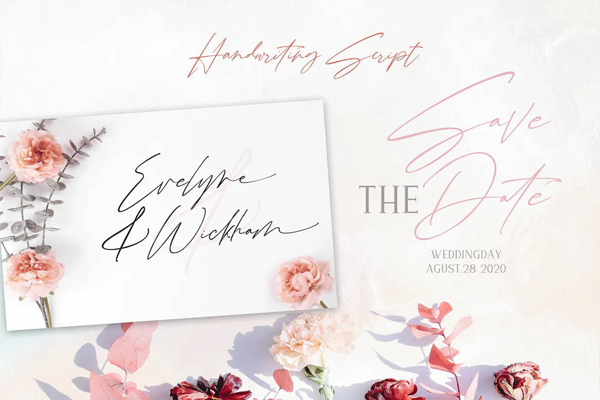 精美炫酷手写签名字体 - Ainsley