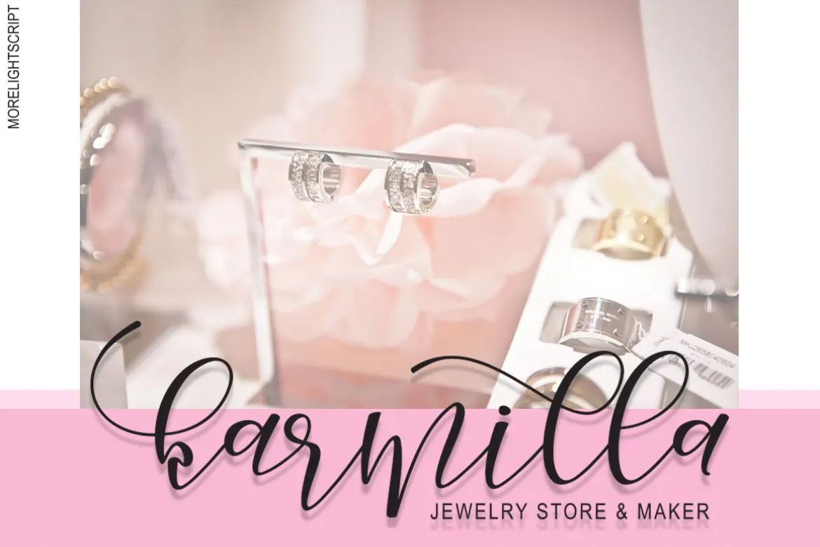 手写书法风格英文脚本字体 - Morelight Script第4张-皮玩部落 手写书法风格英文脚本字体 - Morelight Script