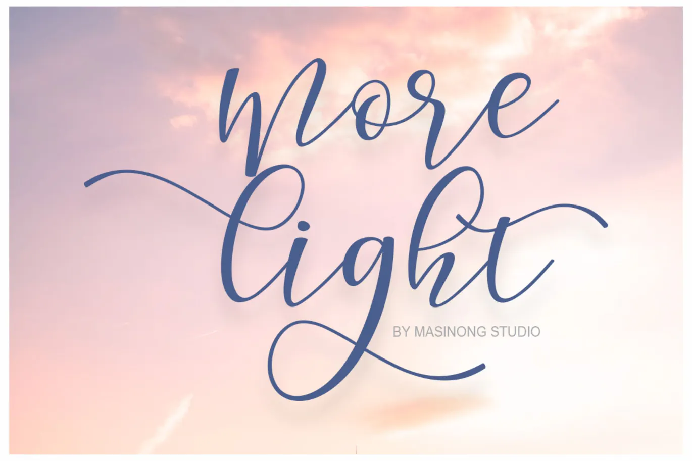 手写书法风格英文脚本字体 - Morelight Script第1张-皮玩部落 手写书法风格英文脚本字体 - Morelight Script