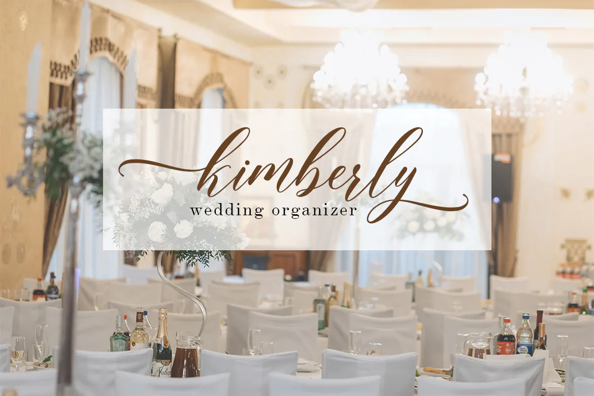 品牌包装海报设计脚本字体 - Kembali Script