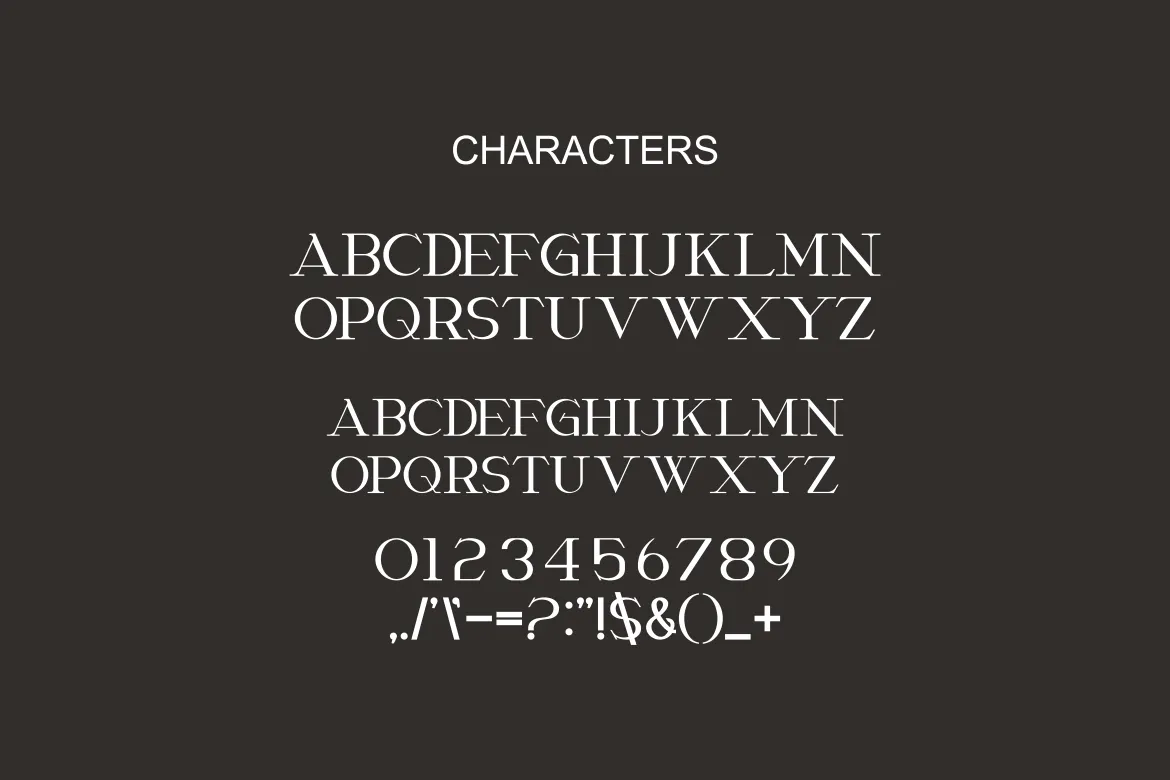 经典而优雅的衬线显示英文字体 Chottes - Classic And Elegant Serif Font第4张-皮玩部落 经典而优雅的衬线显示英文字体 Chottes - Classic And Elegant Serif Font
