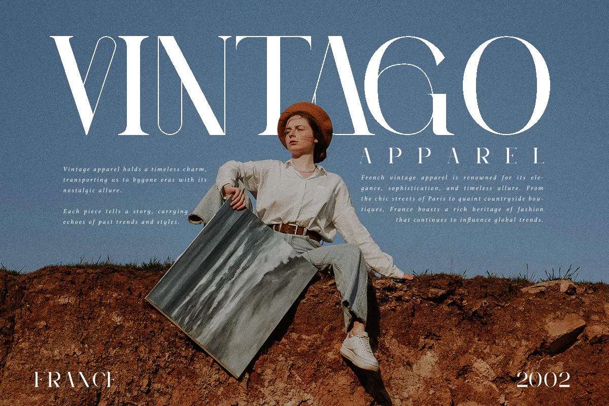 优雅时尚衬线字体 Peagen Elegant Stylish Serif