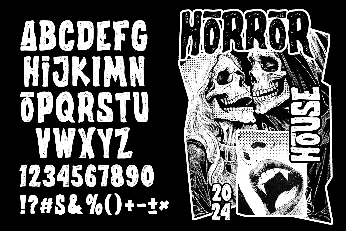 复古恐怖卡通漫画的英文装饰标题字体 - Poisons第3张-皮玩部落 复古恐怖卡通漫画的英文装饰标题字体 - Poisons