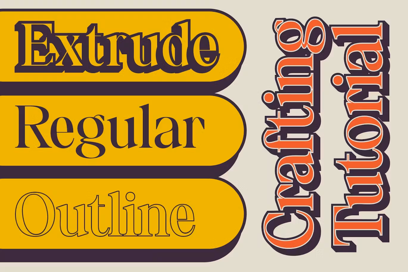 迷人衬线美学的英文3d分层字体 - Gamilia 3D