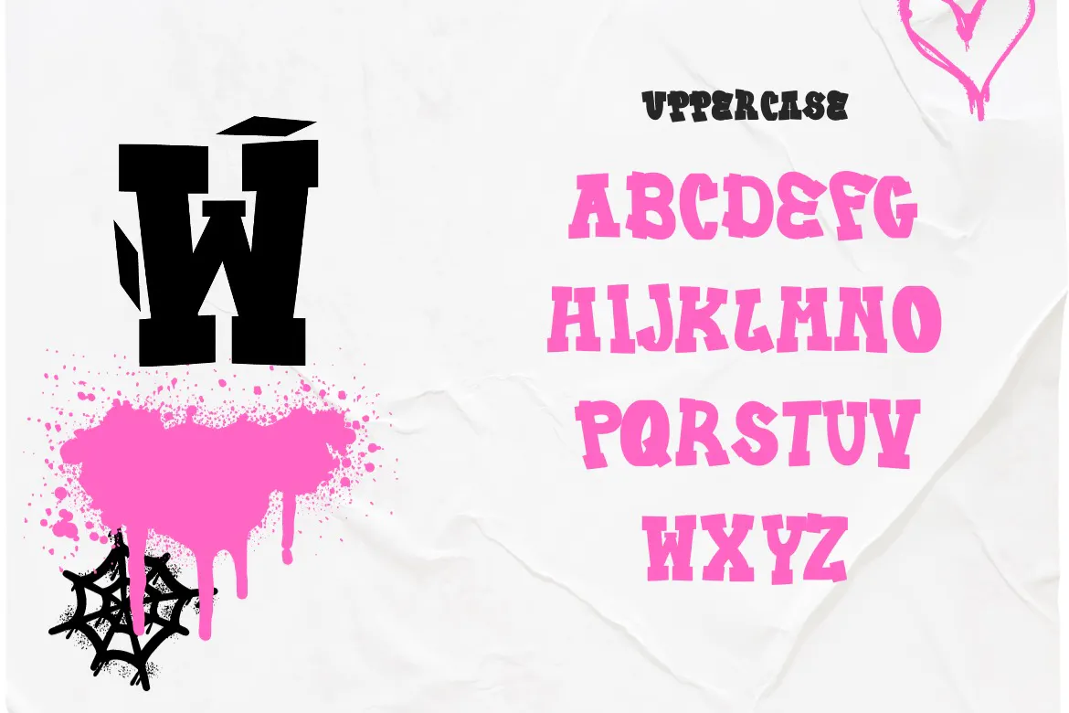 精致优雅的英文手写涂鸦字体 - Psycho Waller第6张-皮玩部落 精致优雅的英文手写涂鸦字体 - Psycho Waller