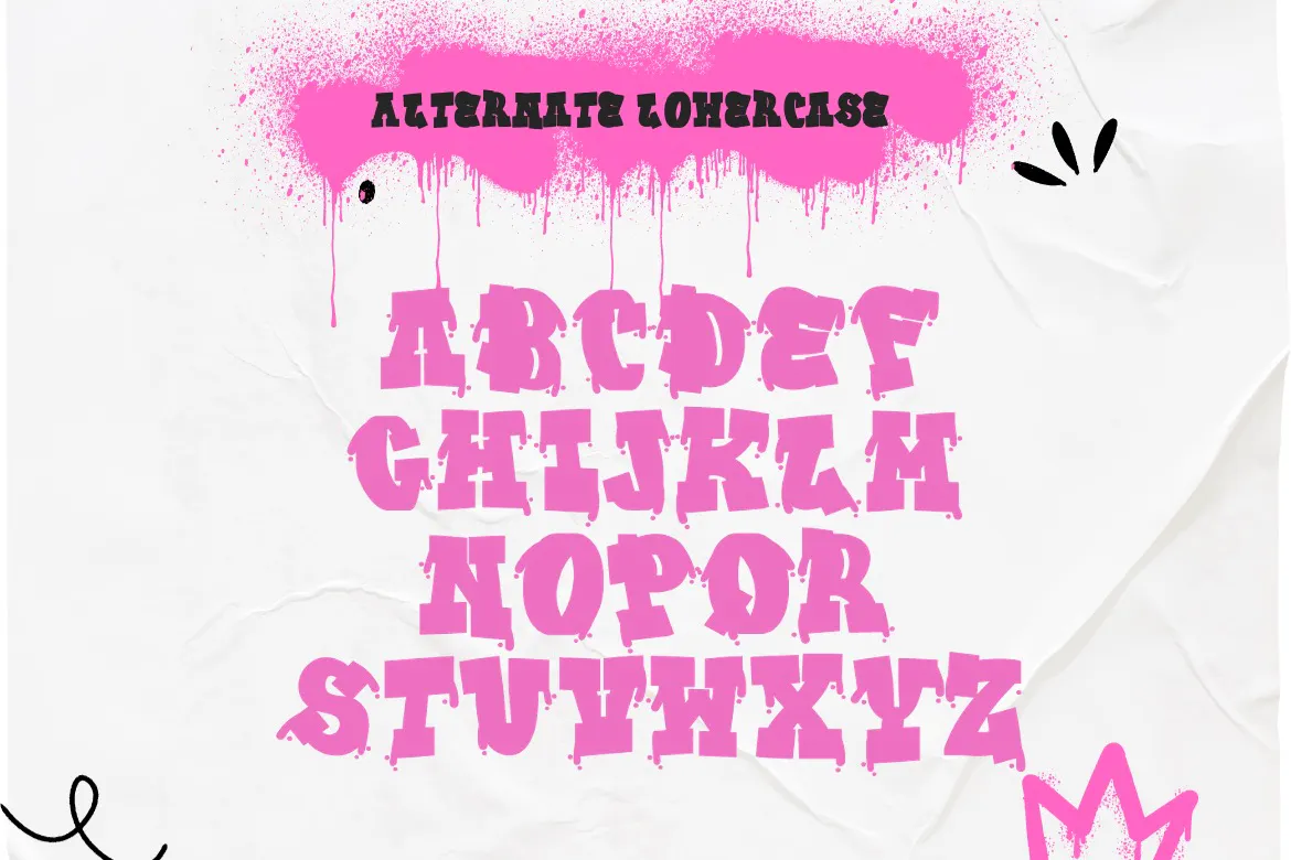 精致优雅的英文手写涂鸦字体 - Psycho Waller第5张-皮玩部落 精致优雅的英文手写涂鸦字体 - Psycho Waller