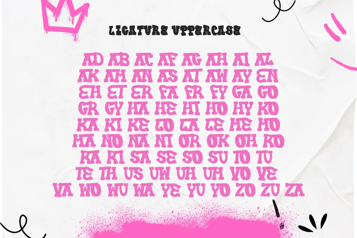 精致优雅的英文手写涂鸦字体 - Psycho Waller第4张-皮玩部落 精致优雅的英文手写涂鸦字体 - Psycho Waller