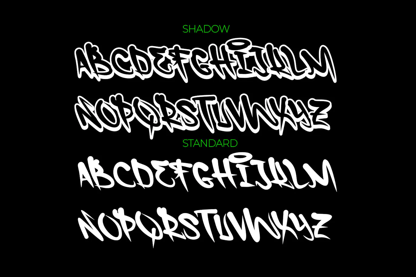 充满活力的英文街头涂鸦分层字体 - Shock Blow第4张-皮玩部落 充满活力的英文街头涂鸦分层字体 - Shock Blow