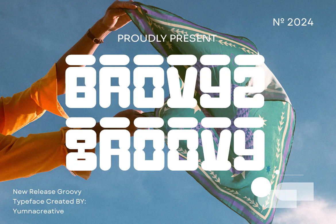 精致优雅流畅的英文装饰字体 – Brovyz Groovy