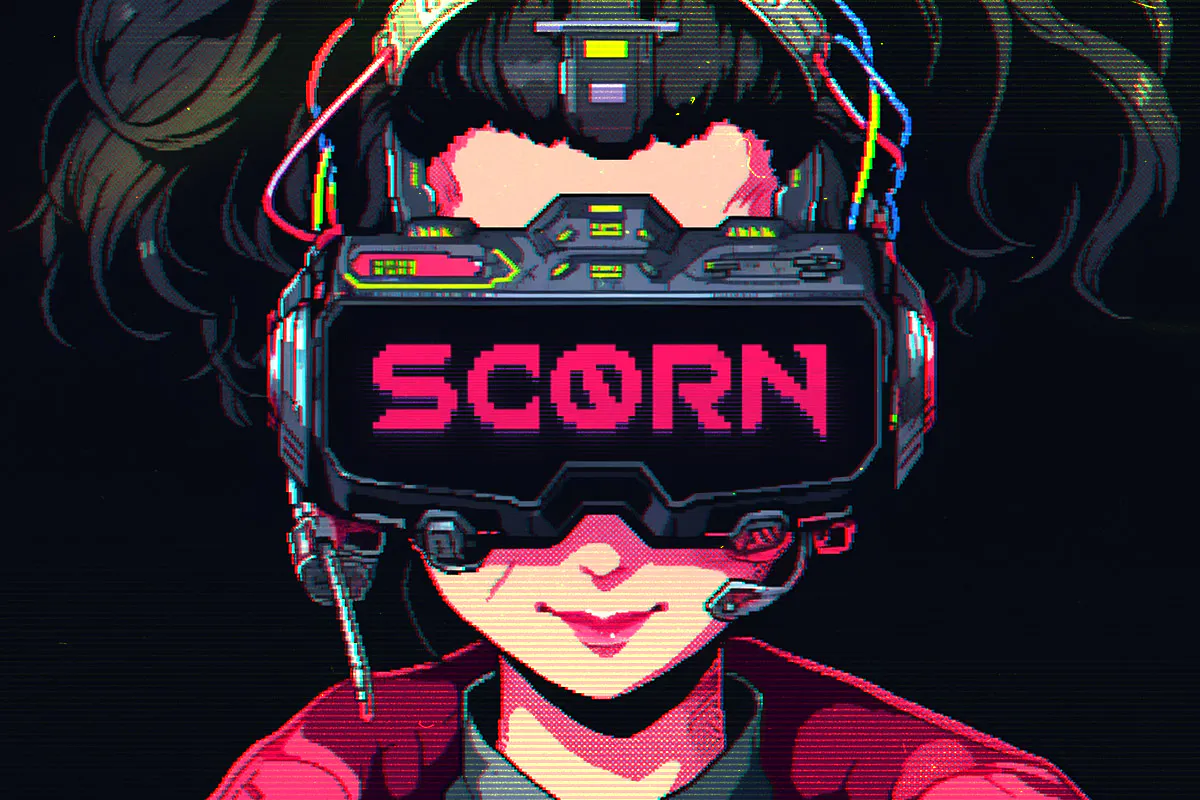 复古科幻感的英文像素游戏字体 – Scorn