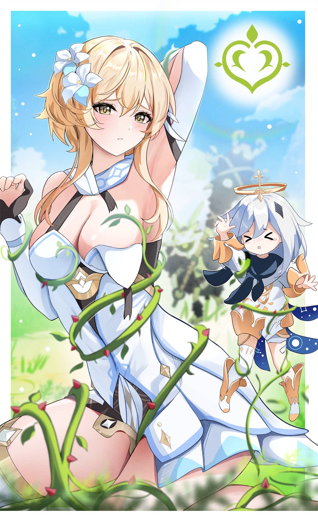 【P站画师】原神八重神子珐露珊 画师YENI的插画作品