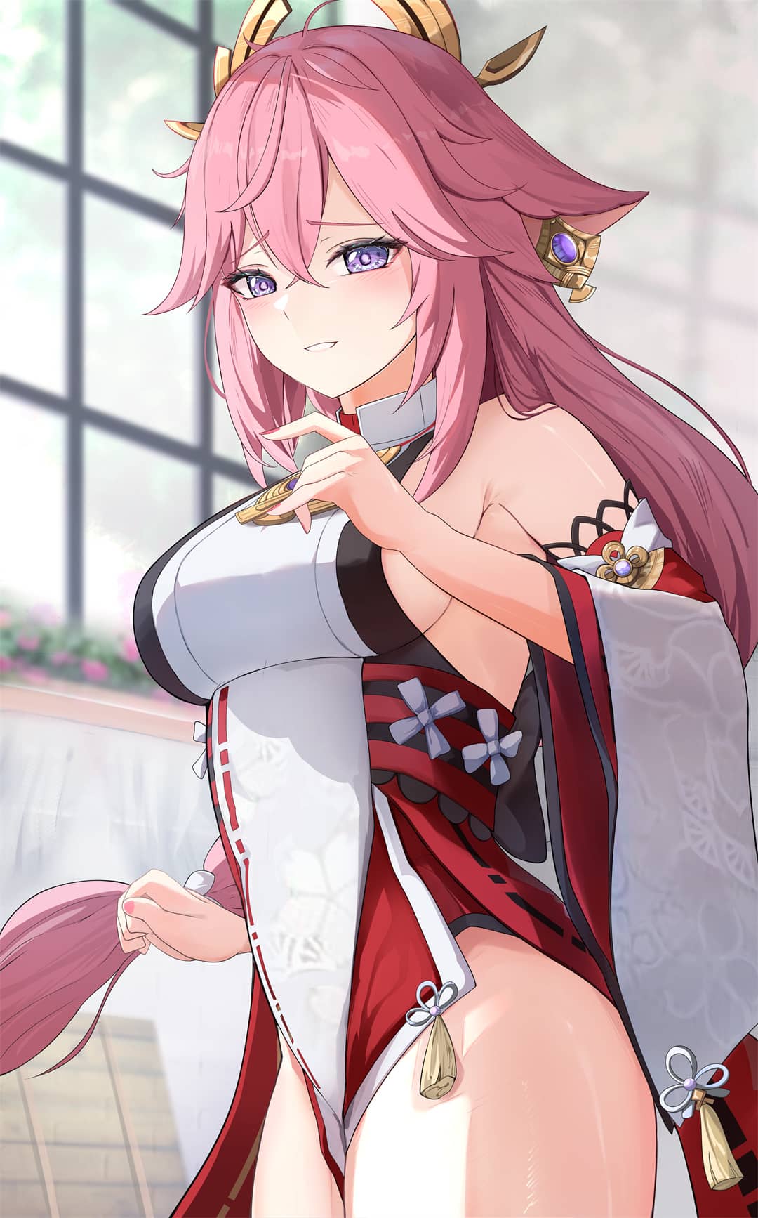 【P站画师】原神八重神子珐露珊 画师YENI的插画作品