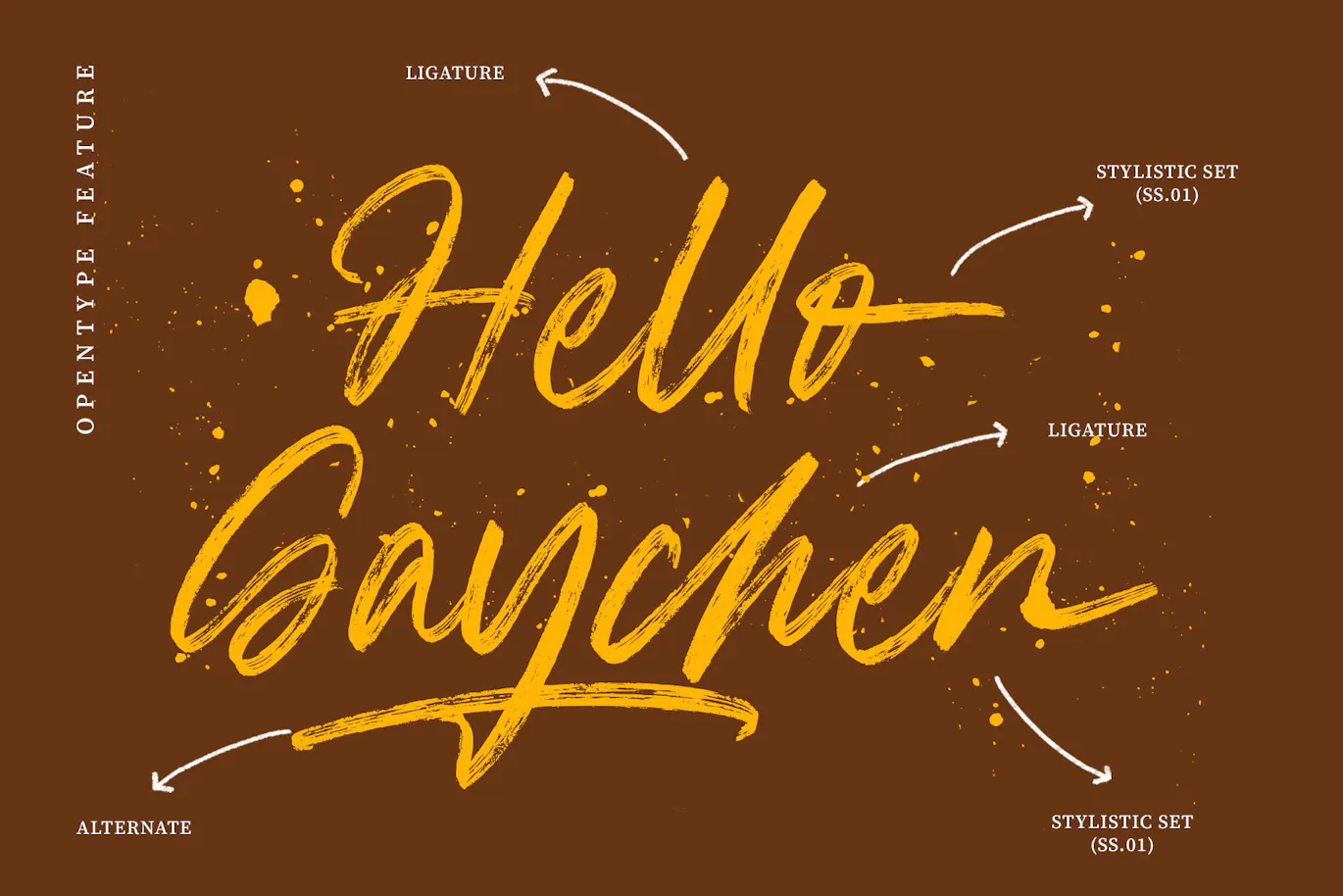 品牌推广包装设计的英文手写笔刷字体 - Misellya