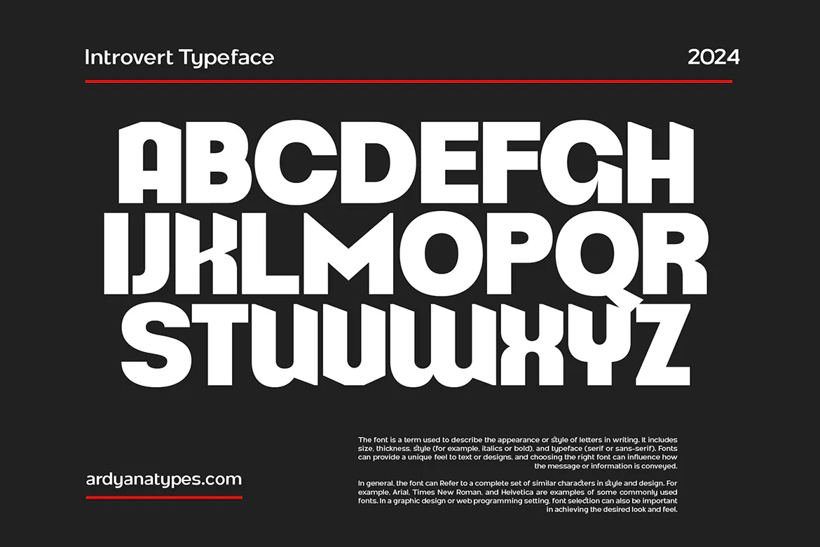 独特极简锋利边缘的英文无衬线字体 - introvert第9张-皮玩部落 独特极简锋利边缘的英文无衬线字体 - introvert