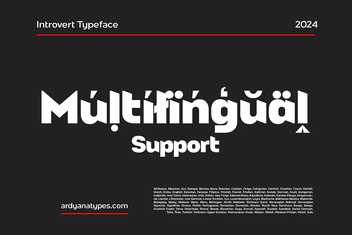 独特极简锋利边缘的英文无衬线字体 - introvert第2张-皮玩部落 独特极简锋利边缘的英文无衬线字体 - introvert