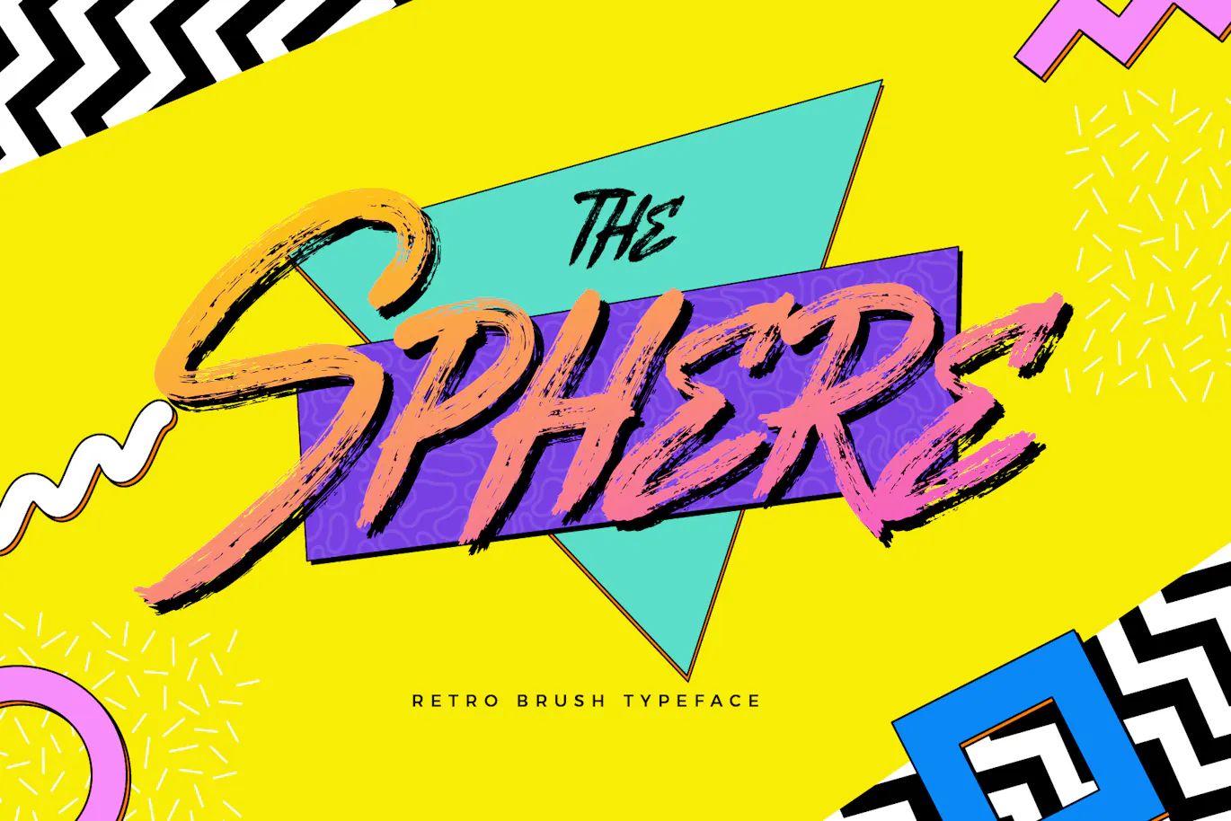 复古迪斯科风格的英文手写笔刷字体 - Nightwish第8张-皮玩部落 复古迪斯科风格的英文手写笔刷字体 - Nightwish