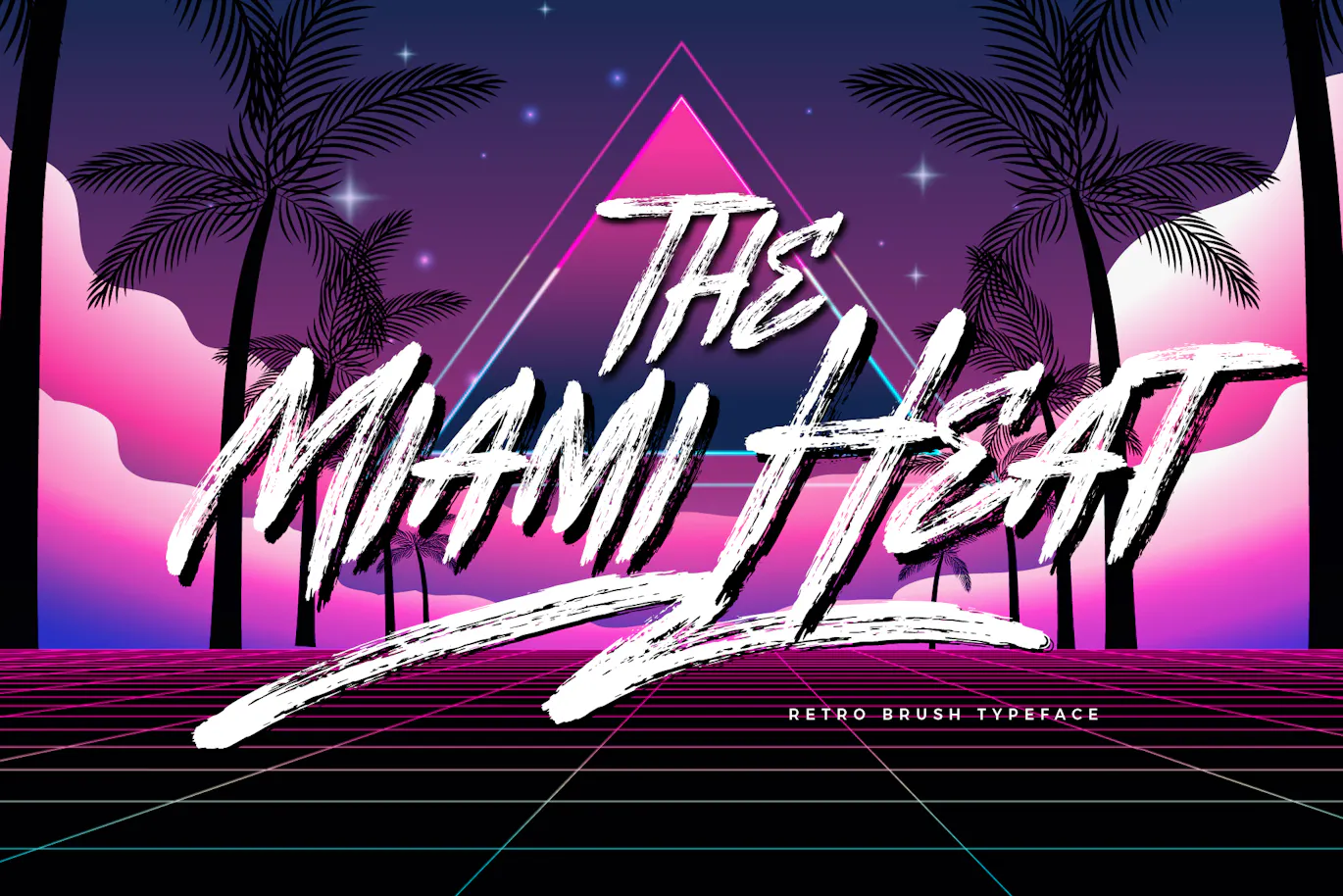 复古迪斯科风格的英文手写笔刷字体 - Nightwish第4张-皮玩部落 复古迪斯科风格的英文手写笔刷字体 - Nightwish