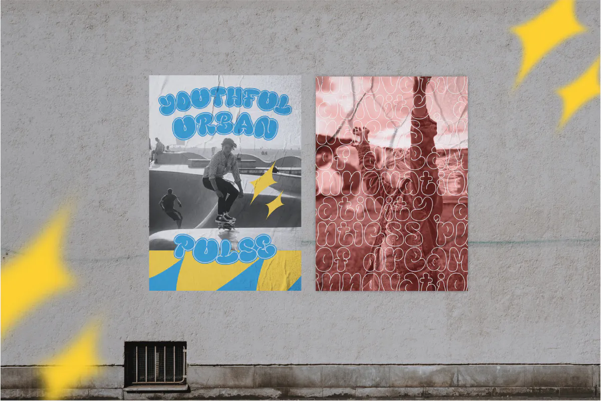 复古城市街头风格的创意英文气泡字体 - Urbanco第5张-皮玩部落 复古城市街头风格的创意英文气泡字体 - Urbanco