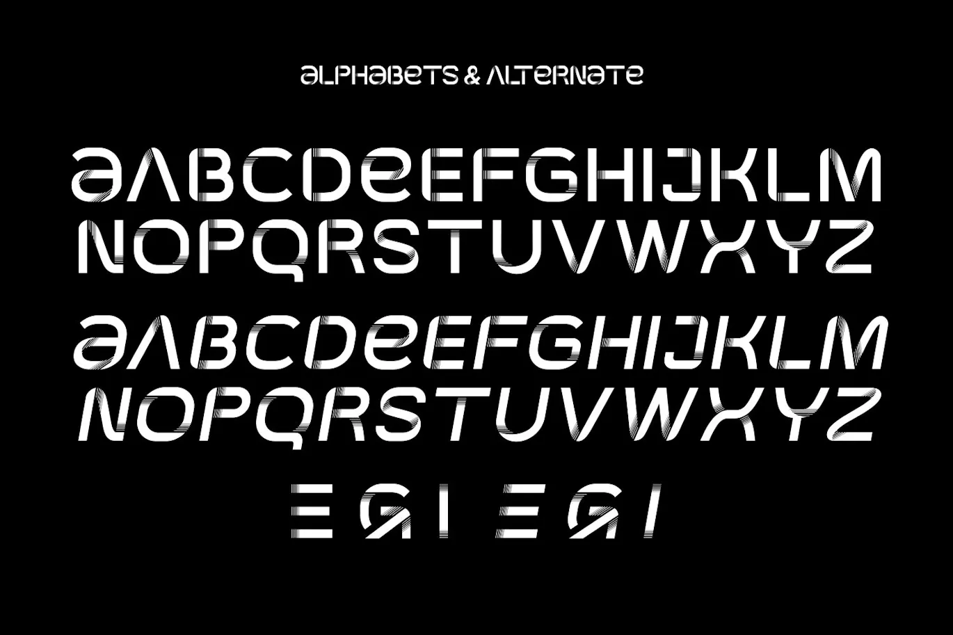 未来派主题的英文无衬线装饰字体 - Galaxy Room第4张-皮玩部落 未来派主题的英文无衬线装饰字体 - Galaxy Room