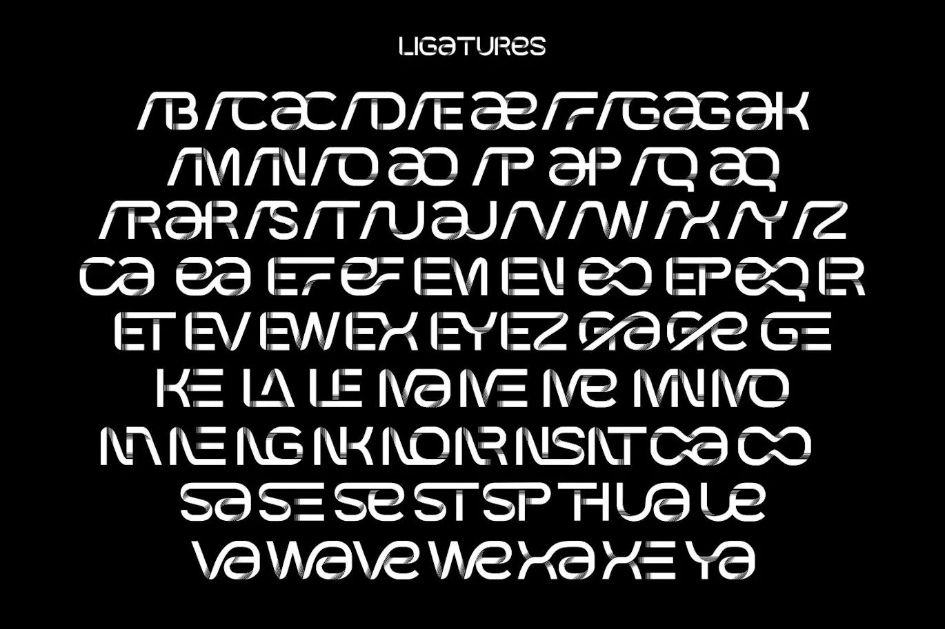 未来派主题的英文无衬线装饰字体 - Galaxy Room第2张-皮玩部落 未来派主题的英文无衬线装饰字体 - Galaxy Room