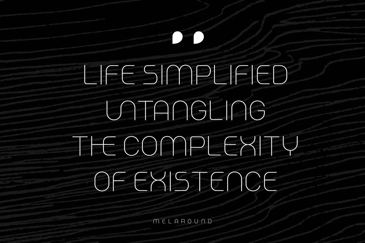 简约线条的英文无衬线装饰字体 - Melaround第9张-皮玩部落 简约线条的英文无衬线装饰字体 - Melaround