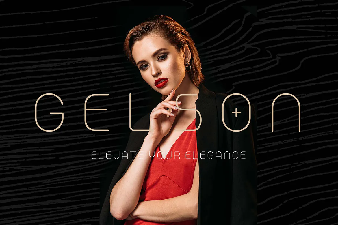 简约线条的英文无衬线装饰字体 – Melaround