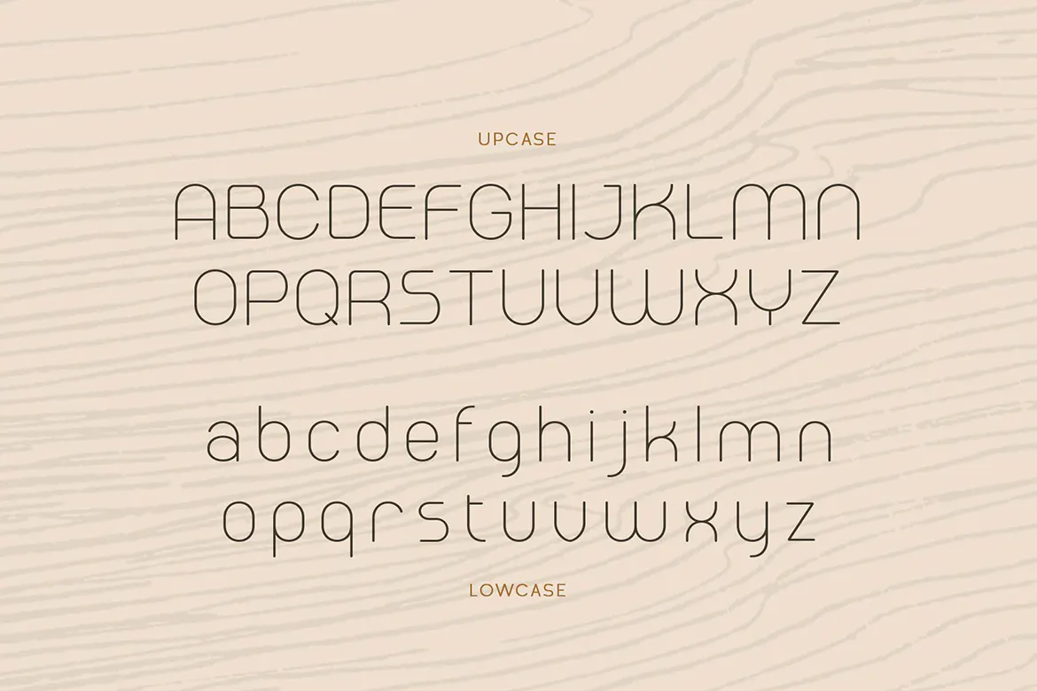 简约线条的英文无衬线装饰字体 - Melaround第4张-皮玩部落 简约线条的英文无衬线装饰字体 - Melaround