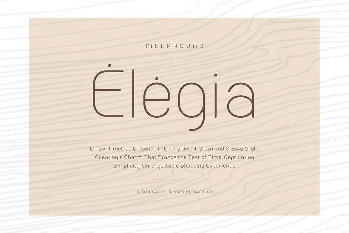 简约线条的英文无衬线装饰字体 - Melaround第3张-皮玩部落 简约线条的英文无衬线装饰字体 - Melaround