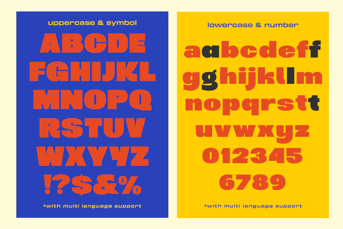 厚重大胆出色的英文无衬线字体 - Napole