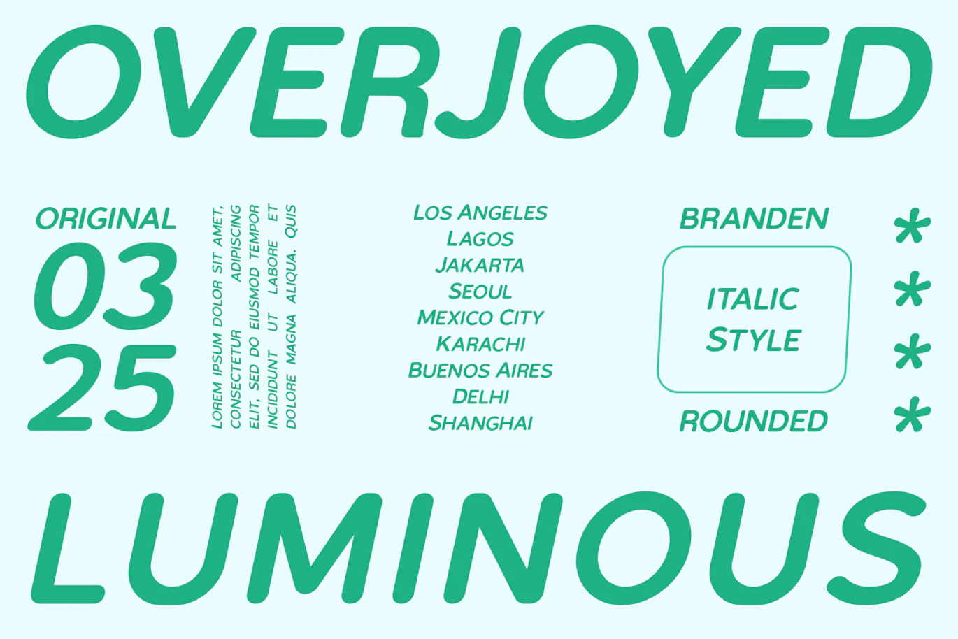 优雅柔软的英文圆体字体 - Branden Rounded第7张-皮玩部落 优雅柔软的英文圆体字体 - Branden Rounded