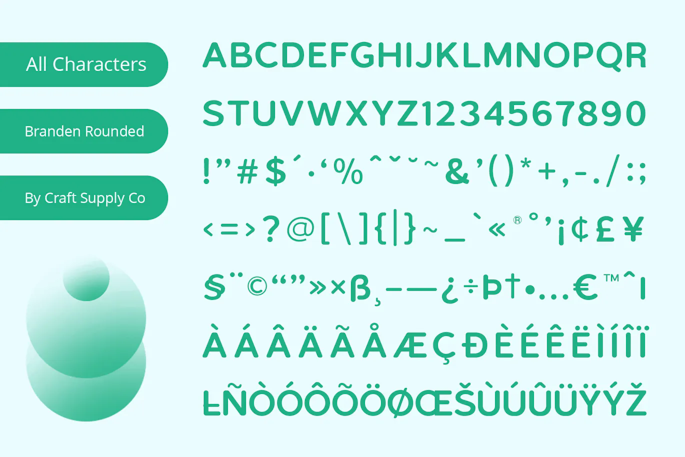优雅柔软的英文圆体字体 - Branden Rounded第6张-皮玩部落 优雅柔软的英文圆体字体 - Branden Rounded