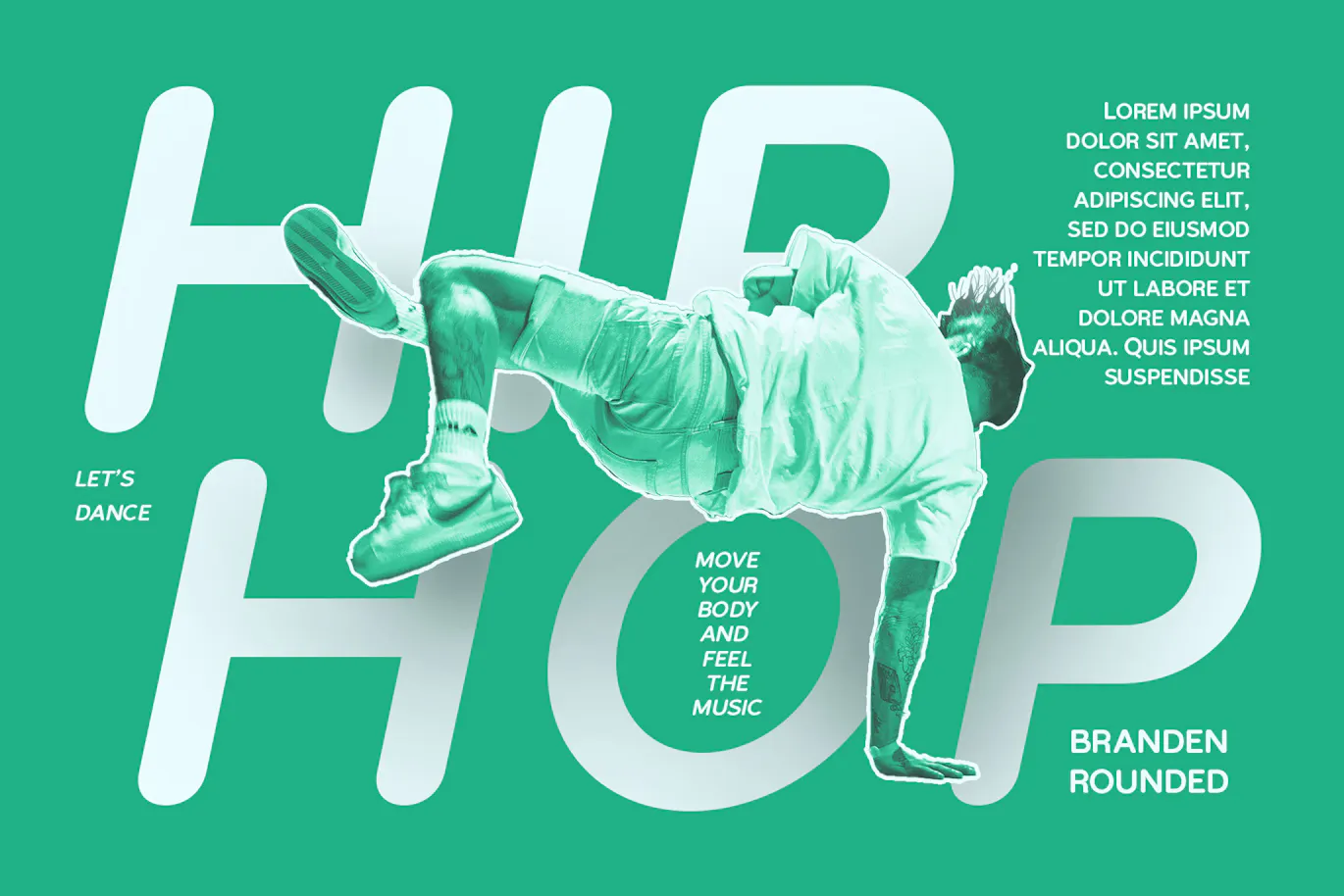 优雅柔软的英文圆体字体 – Branden Rounded