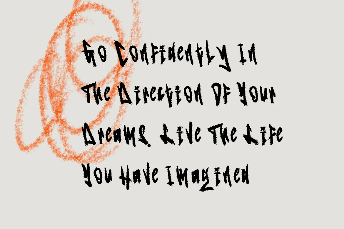 时尚的英文手写涂鸦纹理笔刷字体 - Omnivotrex