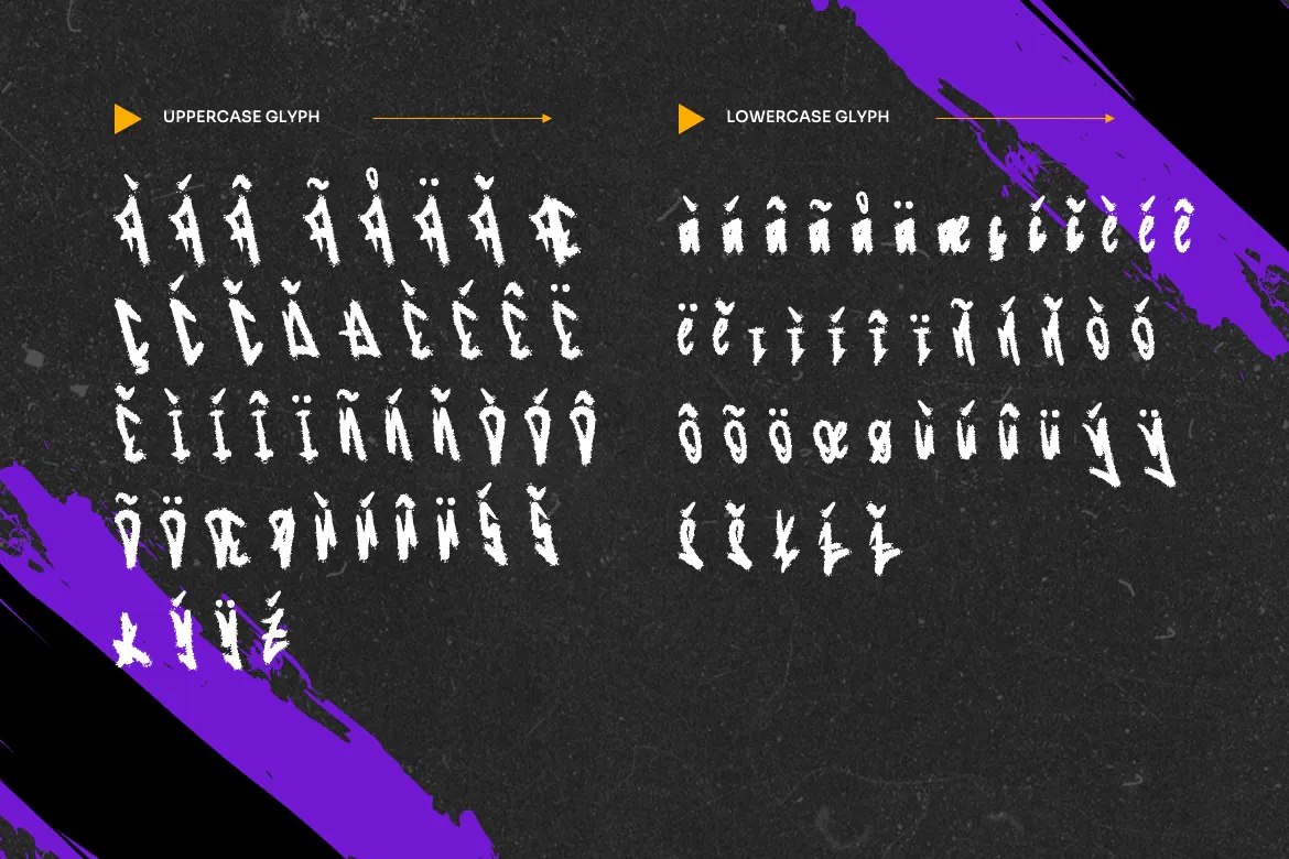 时尚的英文手写涂鸦纹理笔刷字体 - Omnivotrex