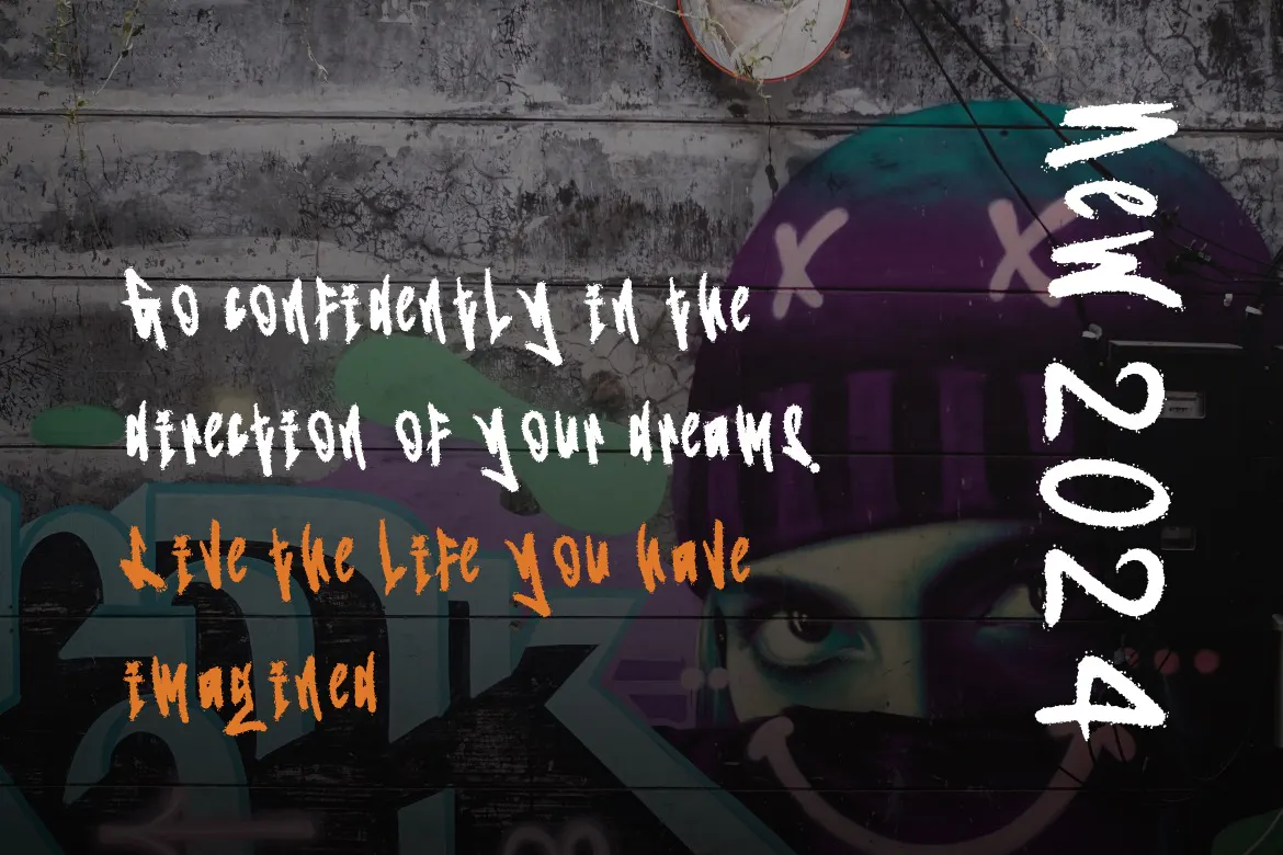 时尚的英文手写涂鸦纹理笔刷字体 - Omnivotrex