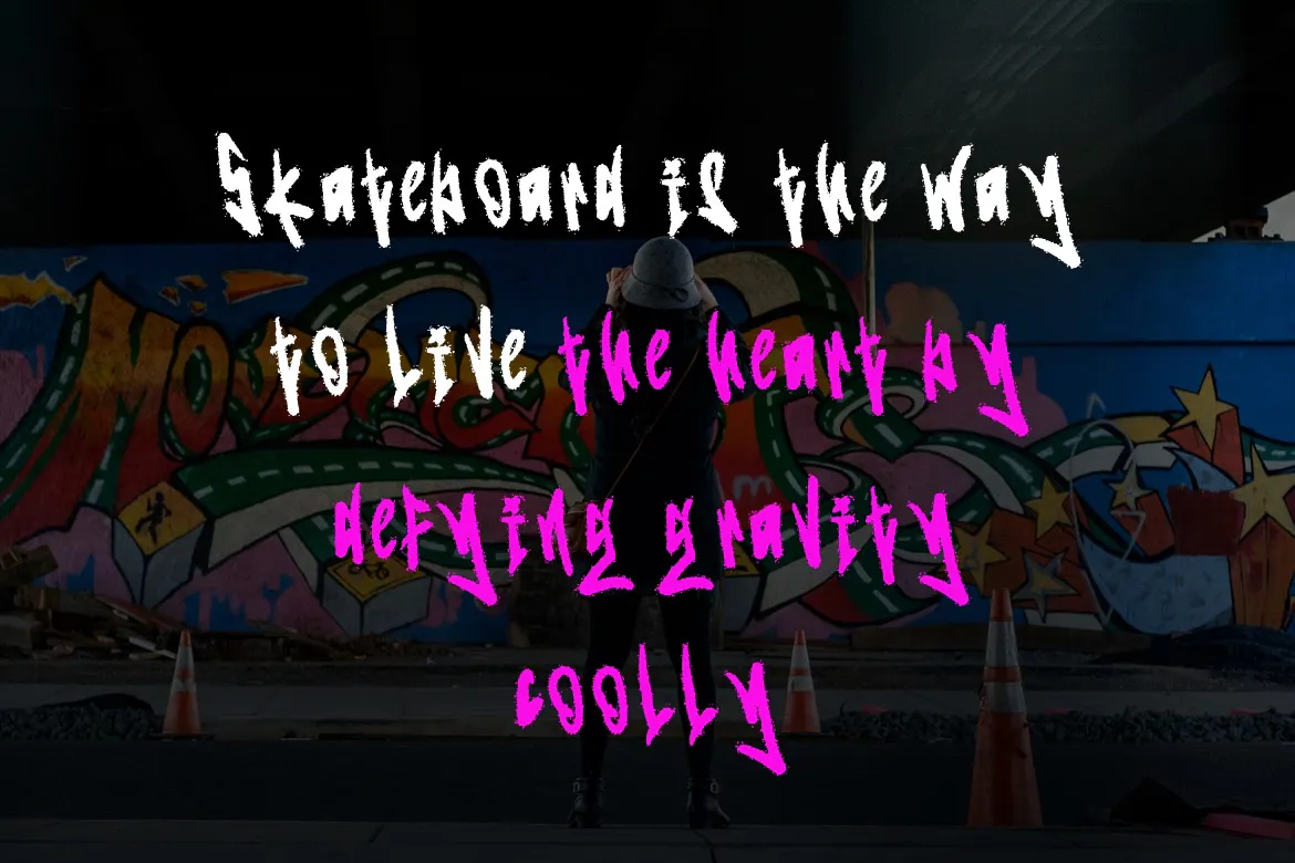 时尚的英文手写涂鸦纹理笔刷字体 - Omnivotrex