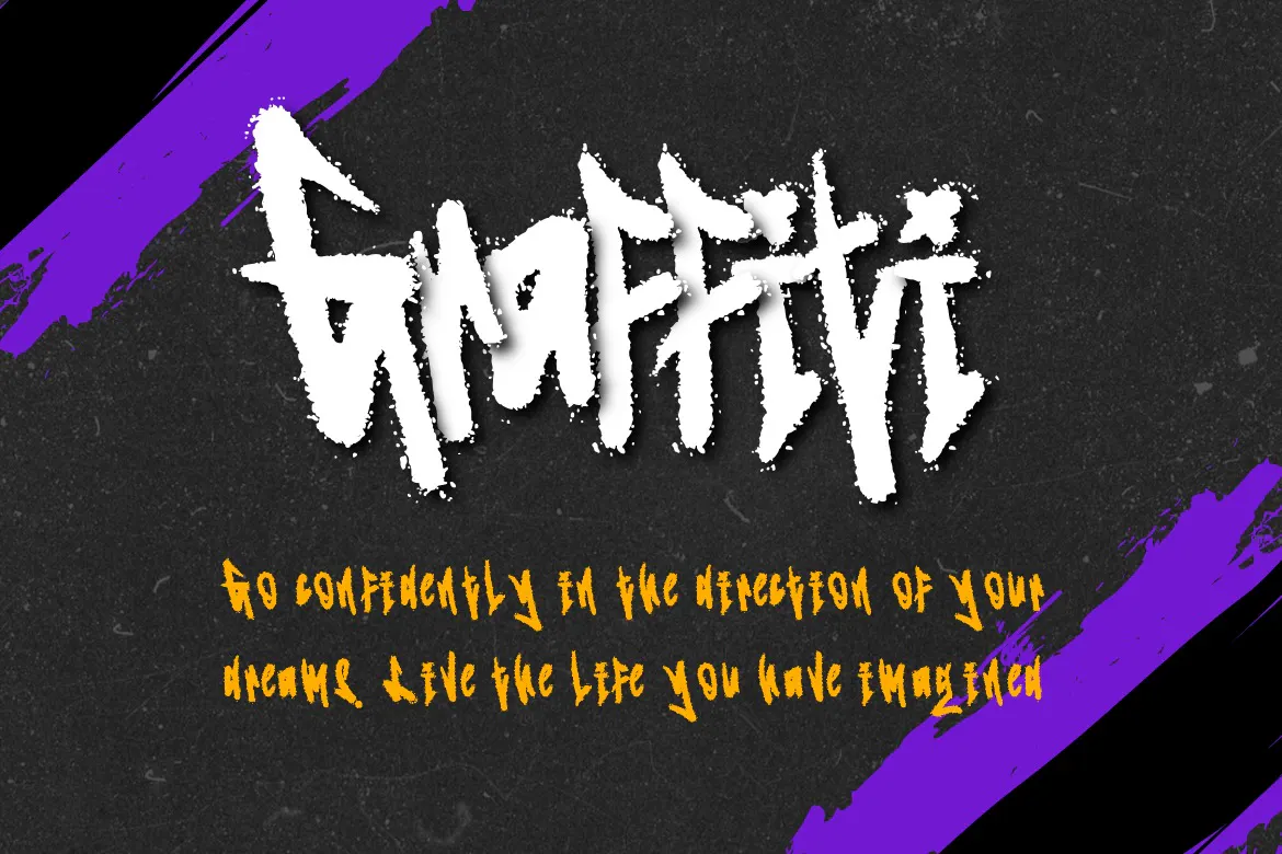 时尚的英文手写涂鸦纹理笔刷字体 - Omnivotrex