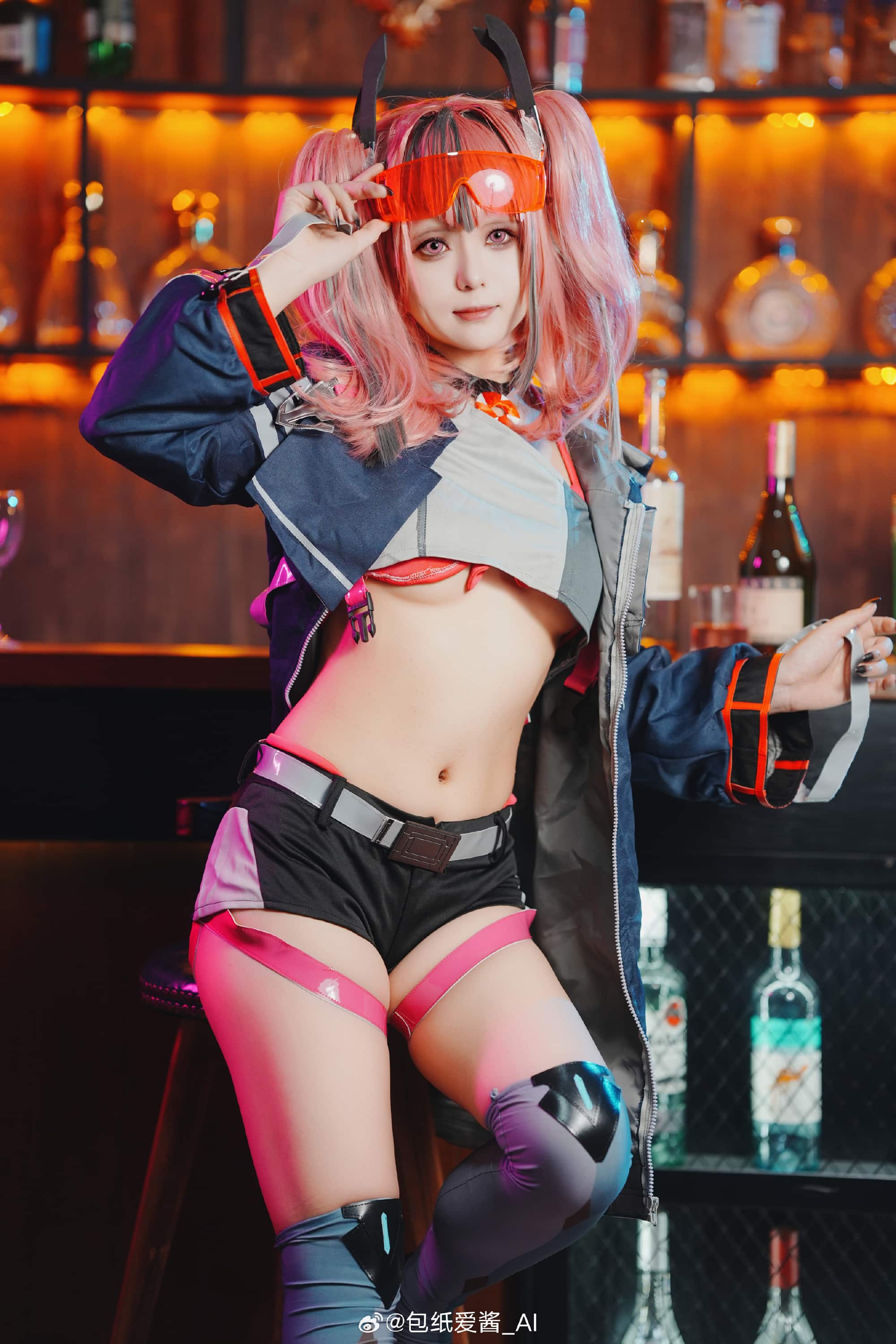 碧蓝航线布莱默顿原皮cos @包纸爱酱_AI