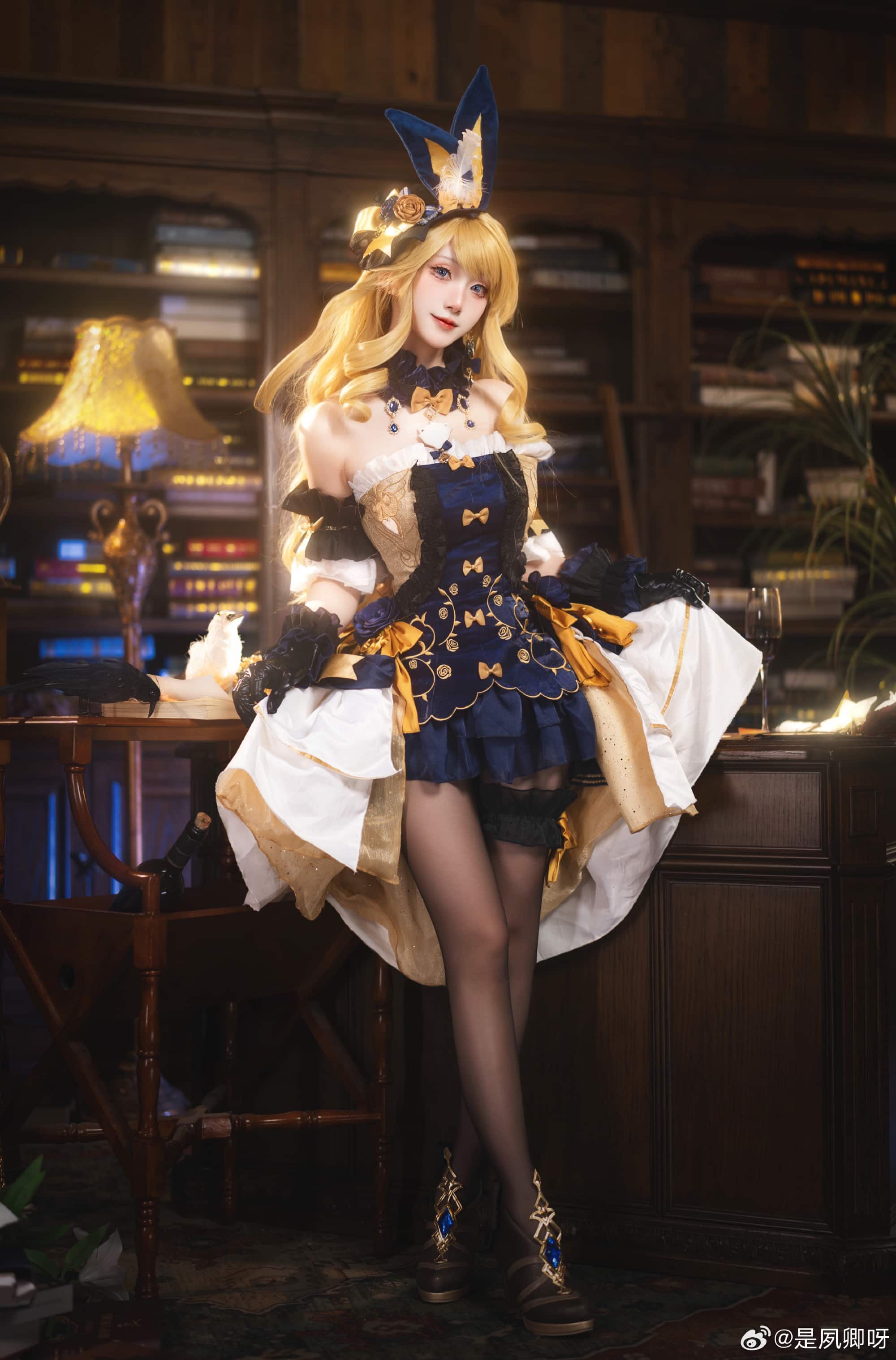 COSPLAY 原神 娜维娅兔兔装@是夙卿呀