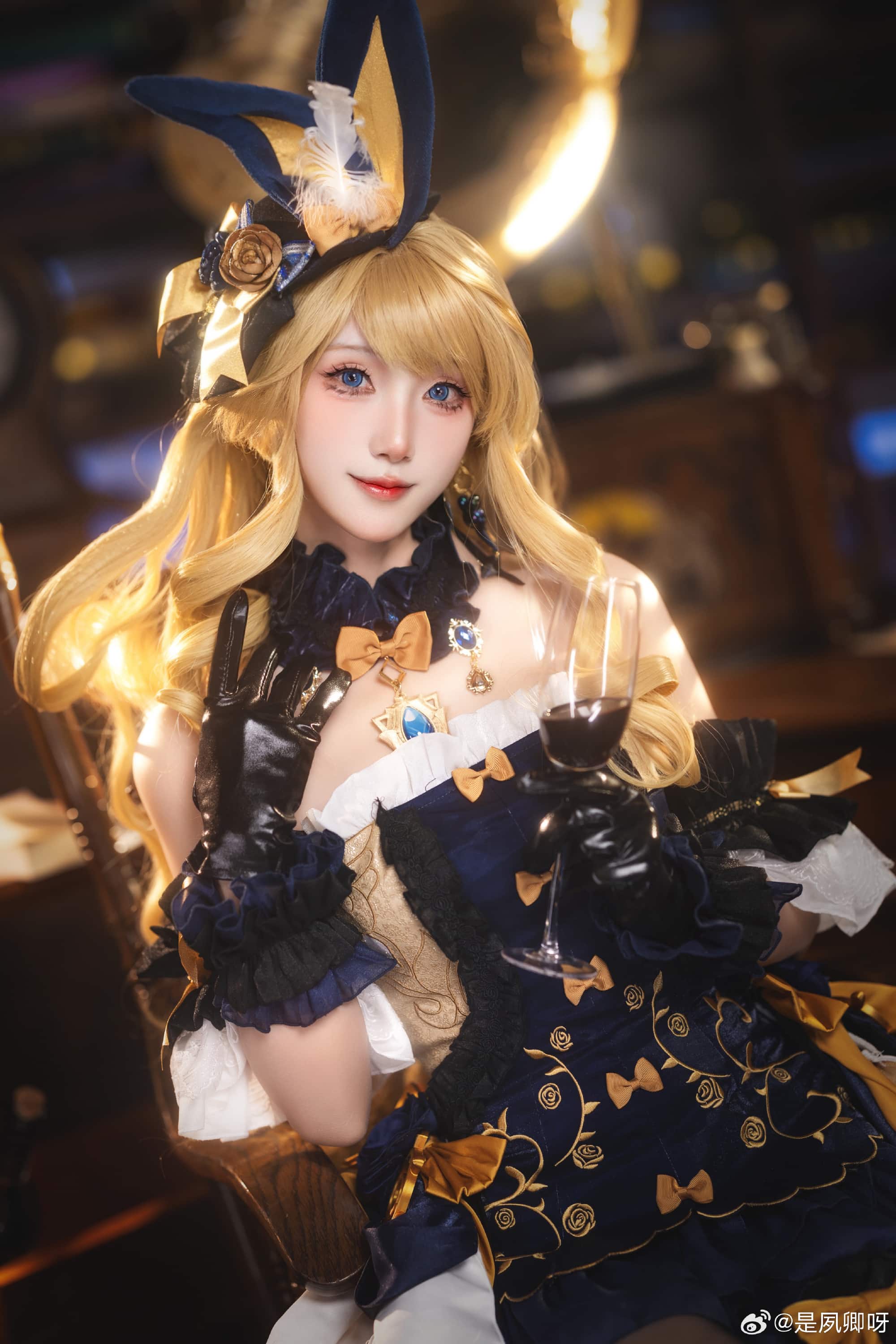 COSPLAY 原神 娜维娅兔兔装@是夙卿呀